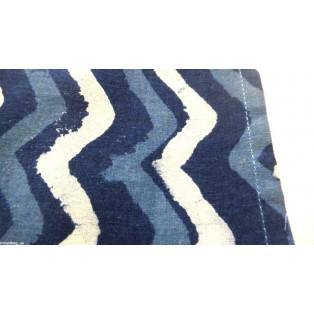 Set of 2 - Blue Blender - Cotton Printed Pocket Square Handkerchief Hanky - 13"